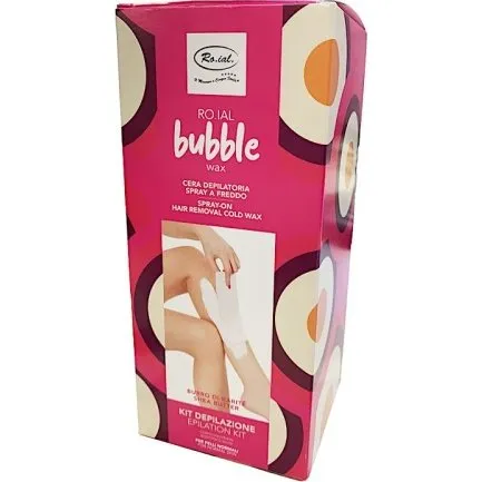 Ro.Ial Bubble Wax Kit Depilazione a Freddo con Burro di Karité