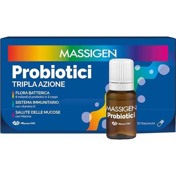 Massigen Probiotici 10 Flaconcini X 8 ml