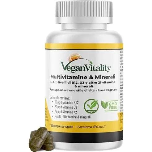 VitaVeg Multivitaminico Vegano 180 Compresse