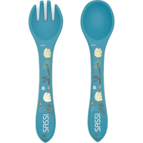 SASSI JUNIOR Posate Silicone Elefante Chewy