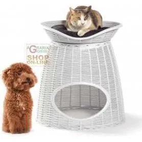 Bama PASHA Ghiaccio Cuccia 52x50x46/55h per Cani e Gatti