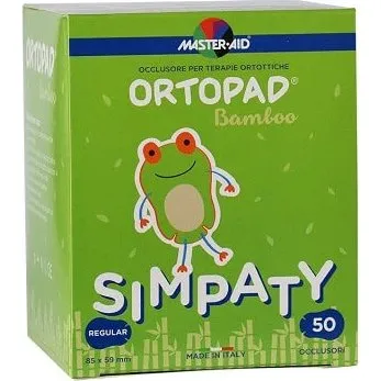 Master-Aid Ortopad Simpaty Occlusore Autoadesivo per Ambliopia e Strabismo, 50 Pezzi