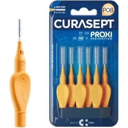 Curasept Proxi Prevenzione Scovolini Interdentali Arancio 0,8mm (6 pz)