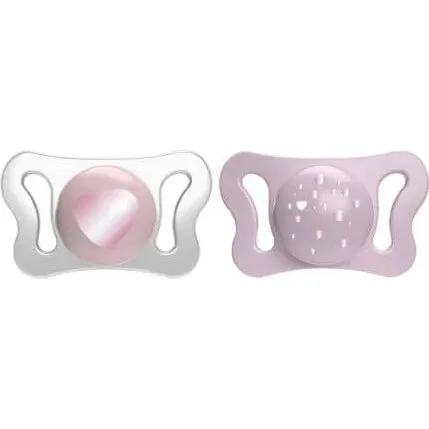 Chicco Set di Ciucci PhisioForma Micro Silicone Rosa 0-2 Mesi