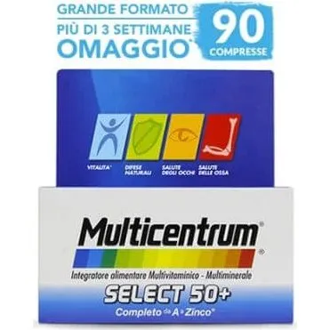 Multicentrum Select 50+ Integratore Multivitaminico 90 Compresse