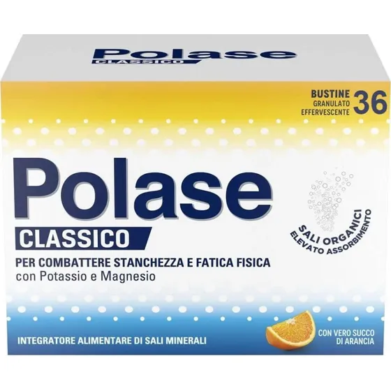 Polase Classico Magnesio e Potassio Gusto Arancia 36 Bustine