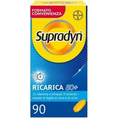 Supradyn Ricarica 50+ Integratore Vitamine e Minerali 90 Compresse