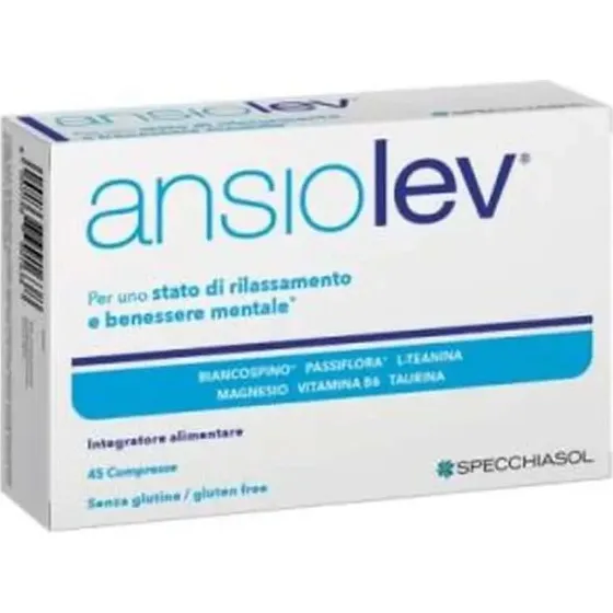 Specchiasol Ansiolev Integratore Rilassamento e Benessere Mentale 45 Compresse