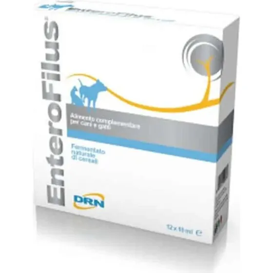 Enterofilus 12 fiale x 10 ml - Integratore Simbiotico per Cani e Gatti