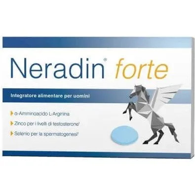 Neradin Forte 30 Capsule - Integratore con L-Arginina, Zinco e Selenio