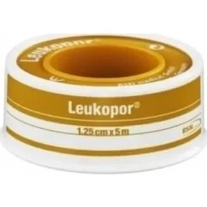 Leukopor Cerotti su Rocchetto 1,25cm x 5m per Pelli Sensibili