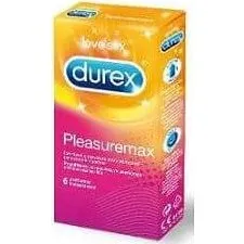 Durex Pleasuremax Preservativi Stimolanti con Rilievi, 6 Pezzi