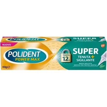 Polident Super Tenuta + Sigillante Menta Delicata 40g