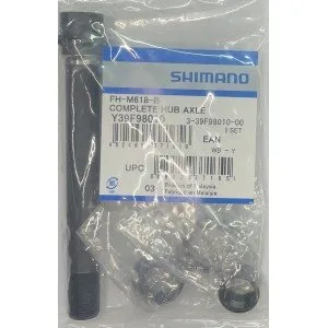 Shimano FH-M618-B Asse del Mozzo Completo Nero
