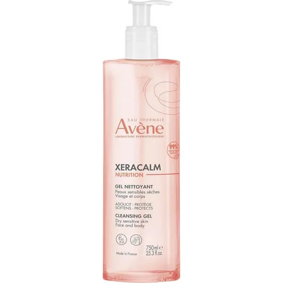 Avène Xeracalm Nutrition Gel Detergente 750ml per Pelle Molto Secca
