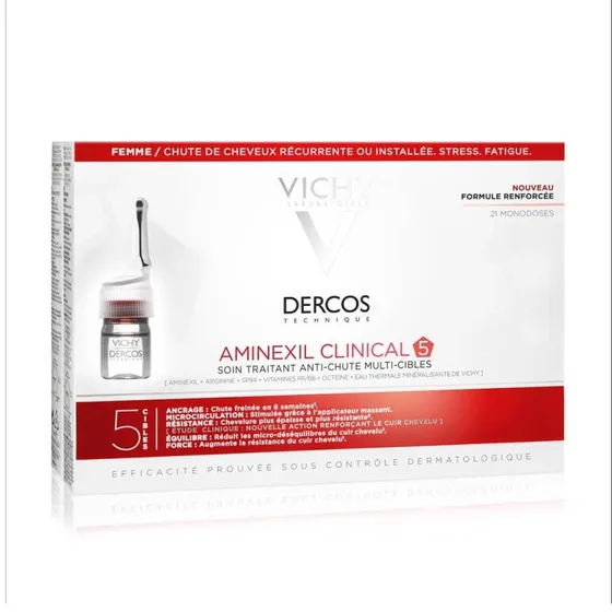 Vichy Dercos Aminexil Clinical 5 Donna - 21 Fiale da 6ml