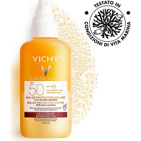 Vichy Capital Soleil Acqua Solare SPF 50 Protezione Intensa 200ml