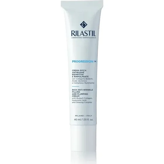 Rilastil Progression Crema Ricca Viso Antirughe Rimpolpante 40 ml