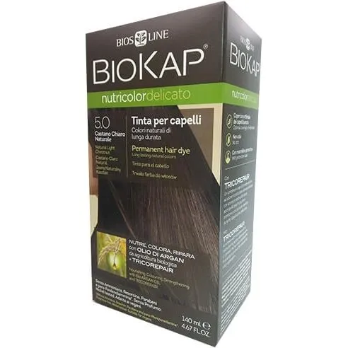 Biokap Nutricolor Delicato 5.0 Castano Chiaro Naturale 140ml