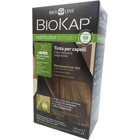 Bios Line Biokap Nutricolor Tinta Capelli 7,0 Biondo Medio Naturale