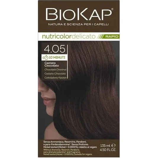 Biokap Nutricolor Delicato Rapid 4.05 Castano Cioccolato 135 ml
