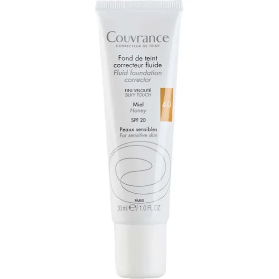 Avène Couvrance Fondotinta Correttore Fluido SPF20 Miele 4.0, 30ml