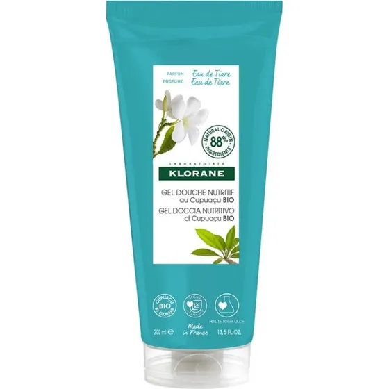 Klorane Gel Doccia Nutritivo al Cupuaçu BIO Profumo Eau de Tiaré 200ml