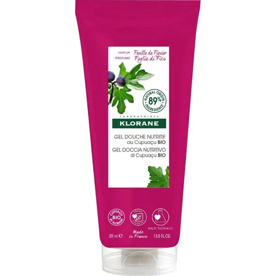 Klorane Gel Doccia Nutritivo al Cupuaçu BIO Profumo Foglie di Fico 200ml