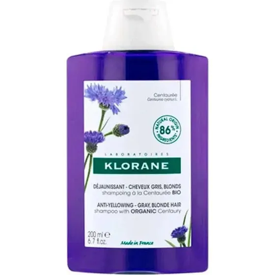 Klorane Shampoo alla Centaurea Bio Anti-Ingiallimento 200 ml