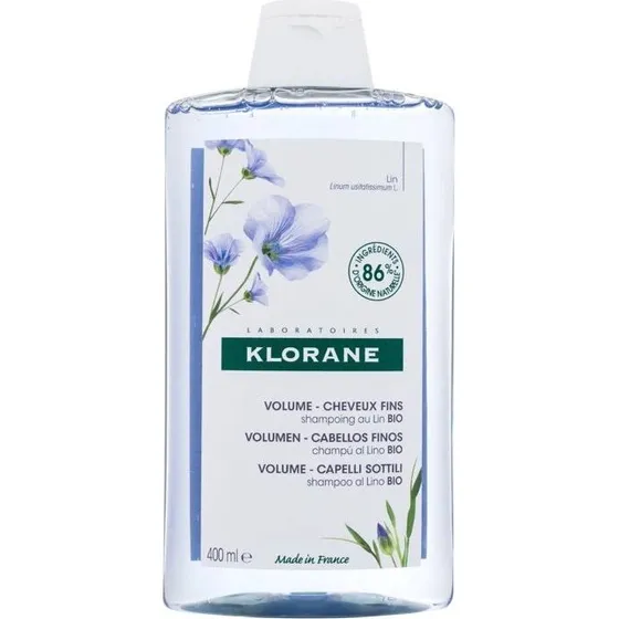 Klorane Shampoo alle Fibre di Lino Volumizzante 400ml