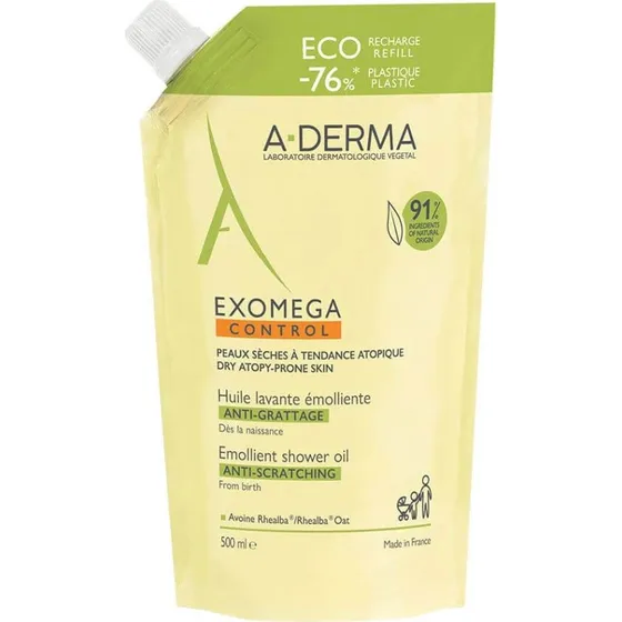 A-Derma Exomega Control Olio Lavante Emolliente Eco-Ricarica 500ml