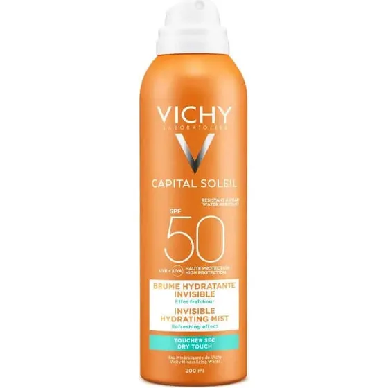 Vichy Capital Soleil Spray Invisibile Idratante SPF 50, 200 ml