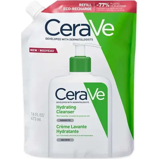 CeraVe Detergente Idratante Ricarica 473ml per Viso e Corpo