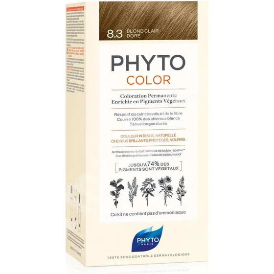 Phyto Phytocolor Tintura Permanente Biondo Chiaro Dorato 8.3