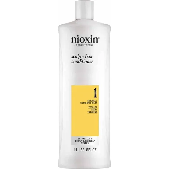Nioxin System 1 Balsamo per Capelli Naturali e Diradati 1L
