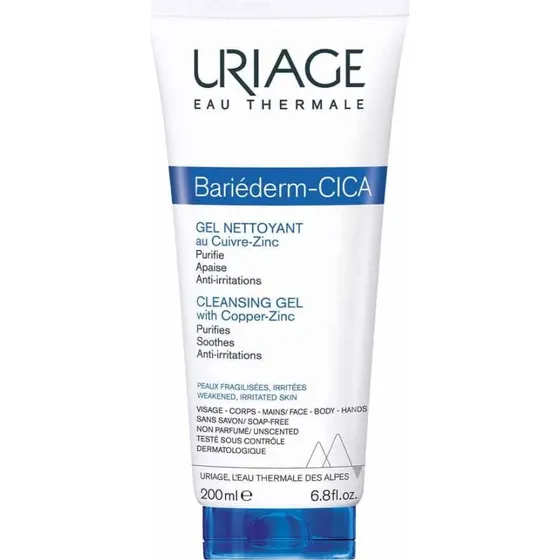 Uriage Bariéderm-Cica Gel Detergente 200 ml per Pelle Irritata