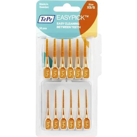 TePe EasyPick XS/S Stuzzicadenti in Silicone, 36 pezzi