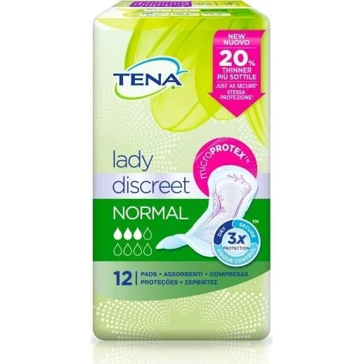 Tena Lady Discreet Normal Assorbenti - 12 Pezzi