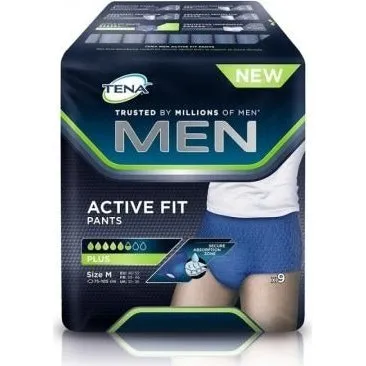 Tena Men Active Fit Pants Plus S/M - Slip Assorbenti 9 pz