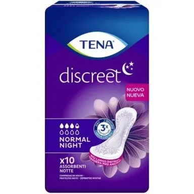 Tena Discreet Normal Night Assorbenti Notturni 10 pz