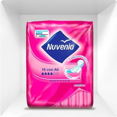 Nuvenia Assorbenti Ultra Sottile con Ali - 16 Pezzi - Flusso Regolare