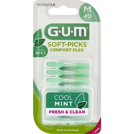 GUM Soft-Picks Comfort Flex Cool Mint M - 40 Pezzi