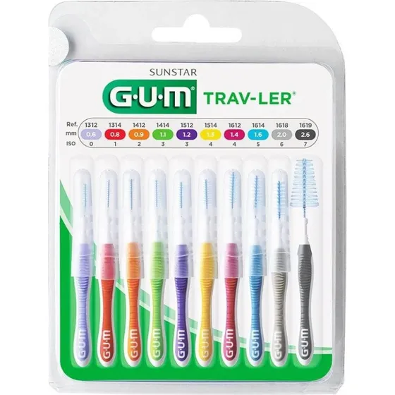 Gum Trav-ler Kit Scovolini Interdentali Misti 10 Pezzi