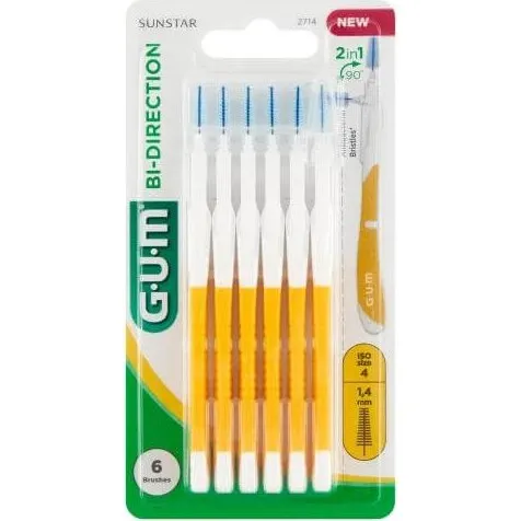 GUM® Spazzolino Interdentale Bi-Direction 1,4 mm - 6 pz