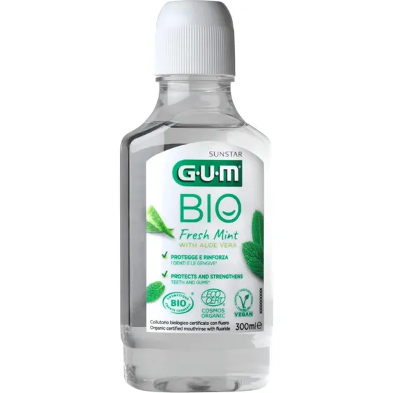 Gum Bio Collutorio Biologico Fresh Mint con Aloe Vera 300 ml