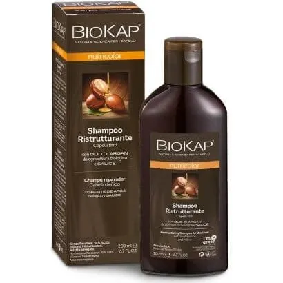 Biokap Nutricolor Shampoo Ristrutturante per Capelli Tinti, 200 ml