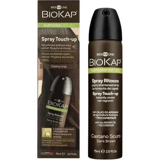 Biosline Biokap Spray Ritocco Castano Scuro 75 ml