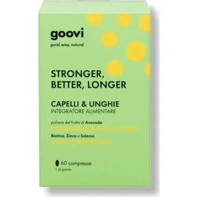 Goovi Integratore Capelli e Unghie - 60 Compresse