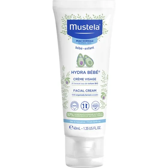 Mustela Hydra Bebé Crema Viso con Avocado Biologico 40 ml