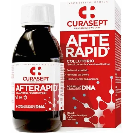 Curasept Afte Rapid DNA Collutorio per Afte e Stomatite 125ml